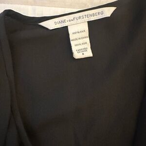Diane Von Furstenberg Black Wrap Dress
